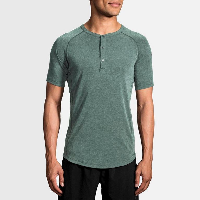 Brooks Cadence Hardloopshirt voor Heren Blauw (WFUNT-9873)